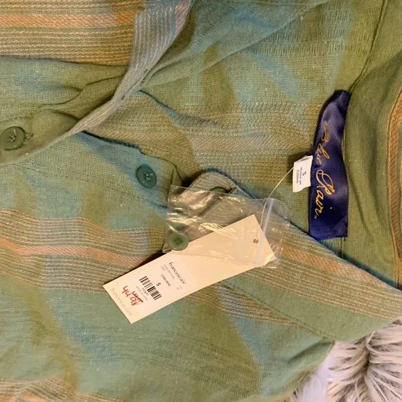 Blue Rain Cross Front Dress-Size Small - Picture 2 of 3